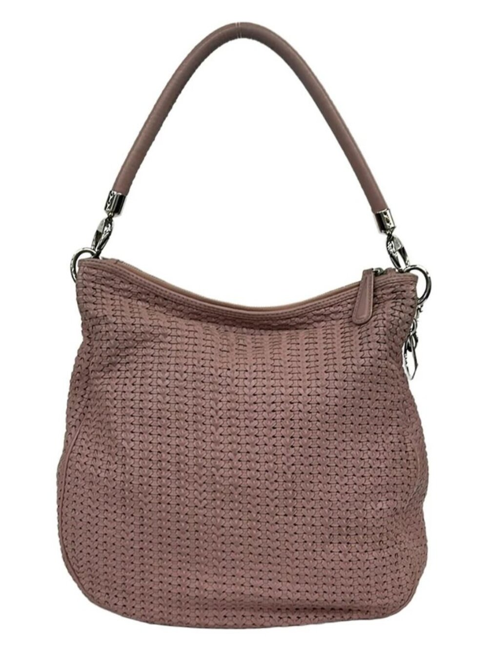 DIOR/ChristianDior - Light Pink Leather Shoulder Bag - Picture 15 of 16